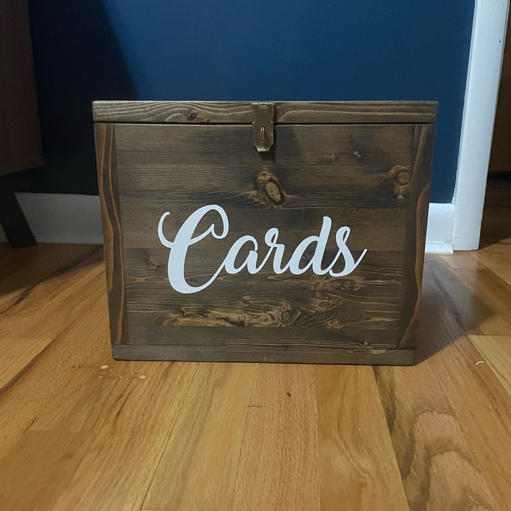 Wood, Rustic Wedding Card Box